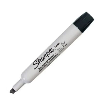 Caja de 12 Marcadores Permanentes Sharpie Tank Punta Biselada Negro - Imagen 3